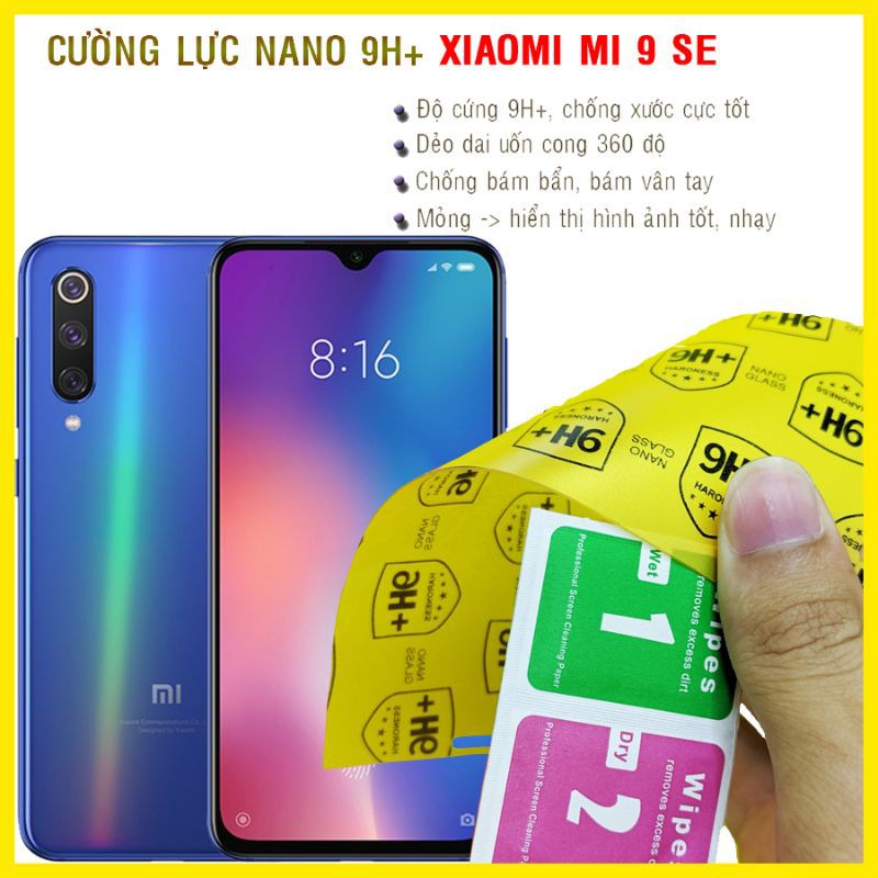 Dán cường lực dẻo nano Xiaomi Mi 9SE (Mi 9 SE)