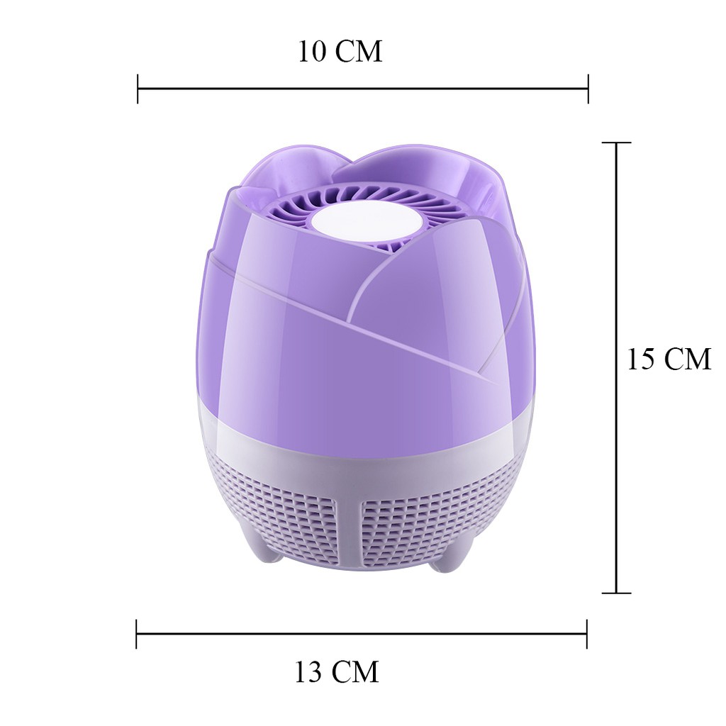 Đèn bắt muỗi hình hoa cắm cổng usb thông minh an toàn cho gia đình
