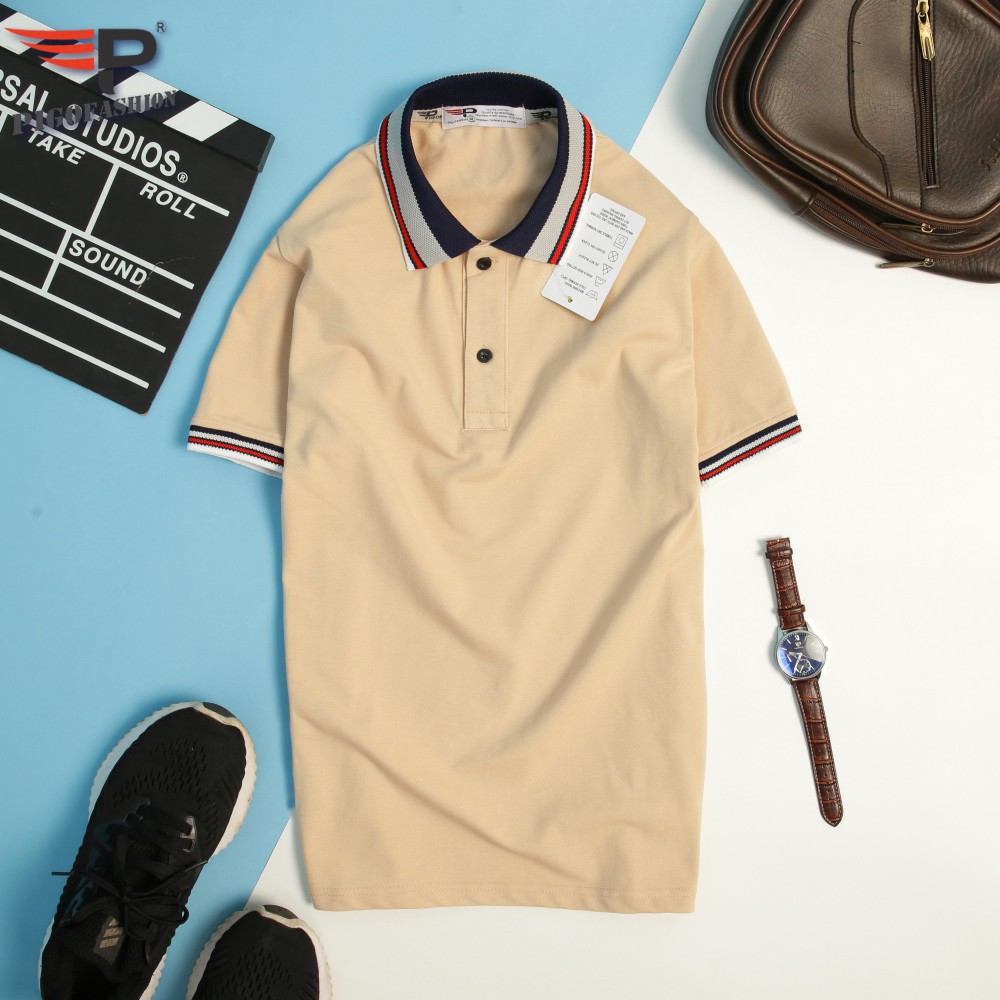 Áo polo nam AHT06 PigoFashion cổ phối bo vải dệt cotton cao cấp chọn size và màu | BigBuy360 - bigbuy360.vn