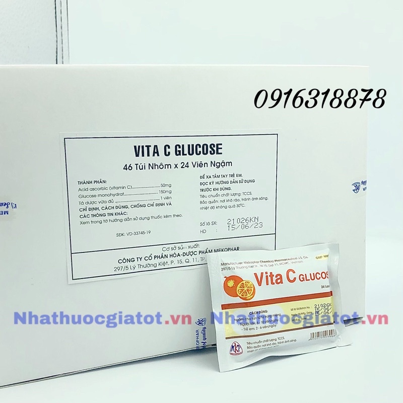 Kẹo Cam Tuổi Thơ Vita C Glucose bổ sung vitamin C tăng sức đề kháng cho cơ thể