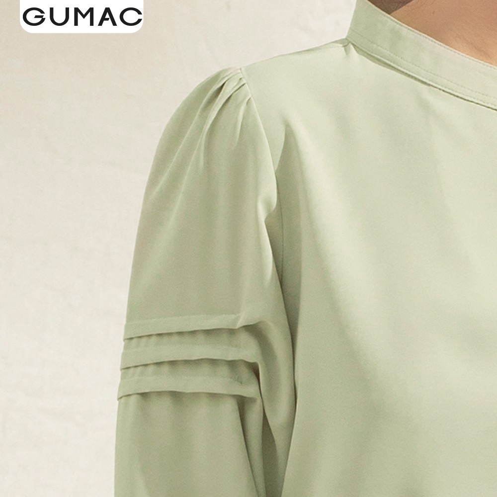 Áo cổ trụ xếp tay AA1167 GUMAC | BigBuy360 - bigbuy360.vn