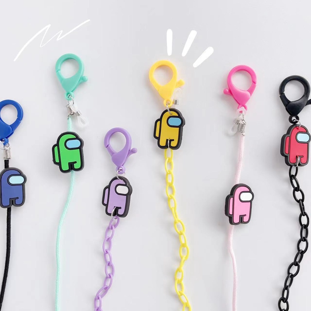 Dây Đeo Mắt Kính Bằng Acrylic Hình Phi Hành Gia Hoạt Hình Phong Cách Hàn Quốc Đơn Giản Mới