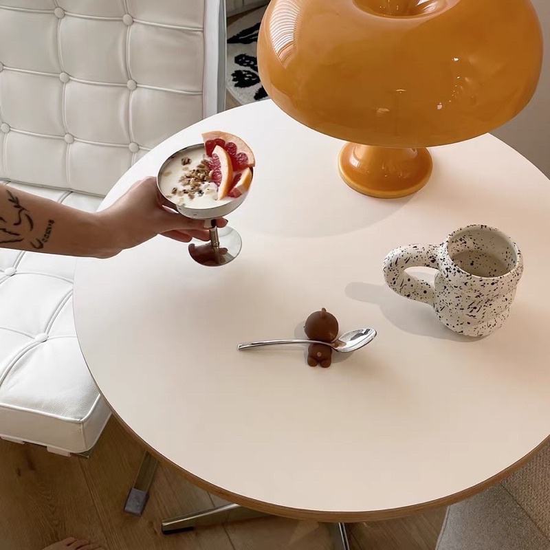 Bàn tròn Eames viền gỗ cao cấp - Bắc Âu