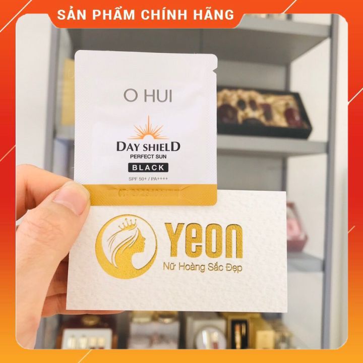 1 Gói Kem chống nắng Ohui Sun Black_OHUI Day Shiled Perfect Sun Black SPF50+/PA++++_𝐘𝐄𝐎𝐍 𝐋𝐔𝐗𝐔𝐑𝐘 𝐂𝐎𝐒𝐌𝐄𝐓𝐈𝐂𝐒