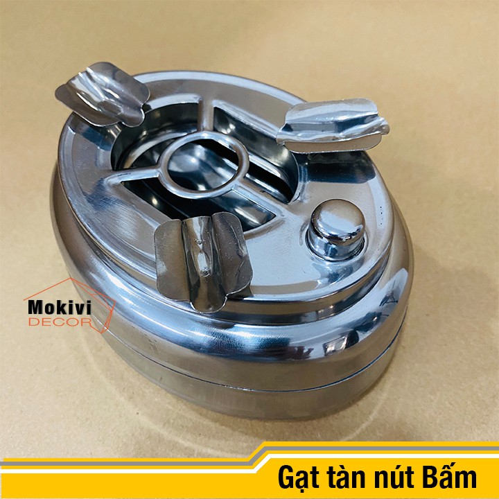 Gạt tàn thuốc lá NÚT BẤM Inox 304 XÀI BỀN