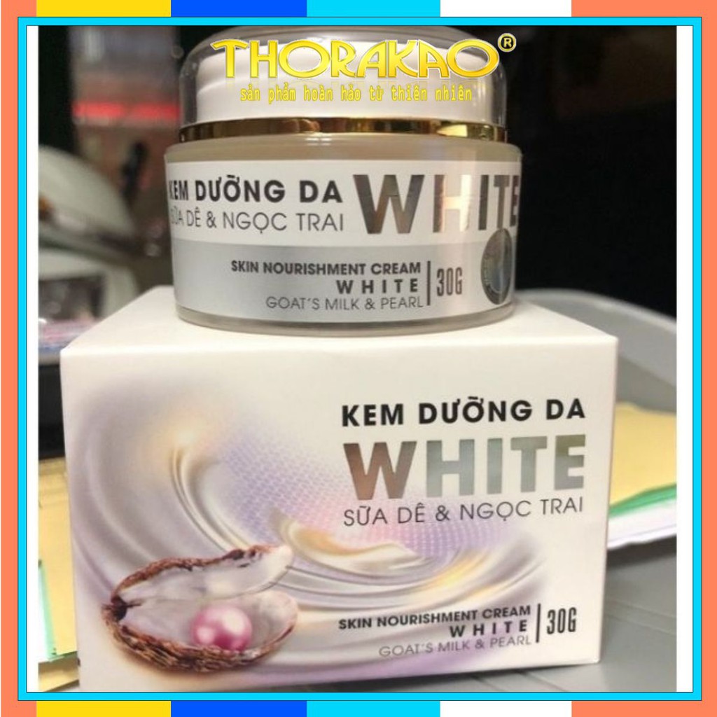 Kem dưỡng da white sữa dê và ngọc trai Thorakao 30g