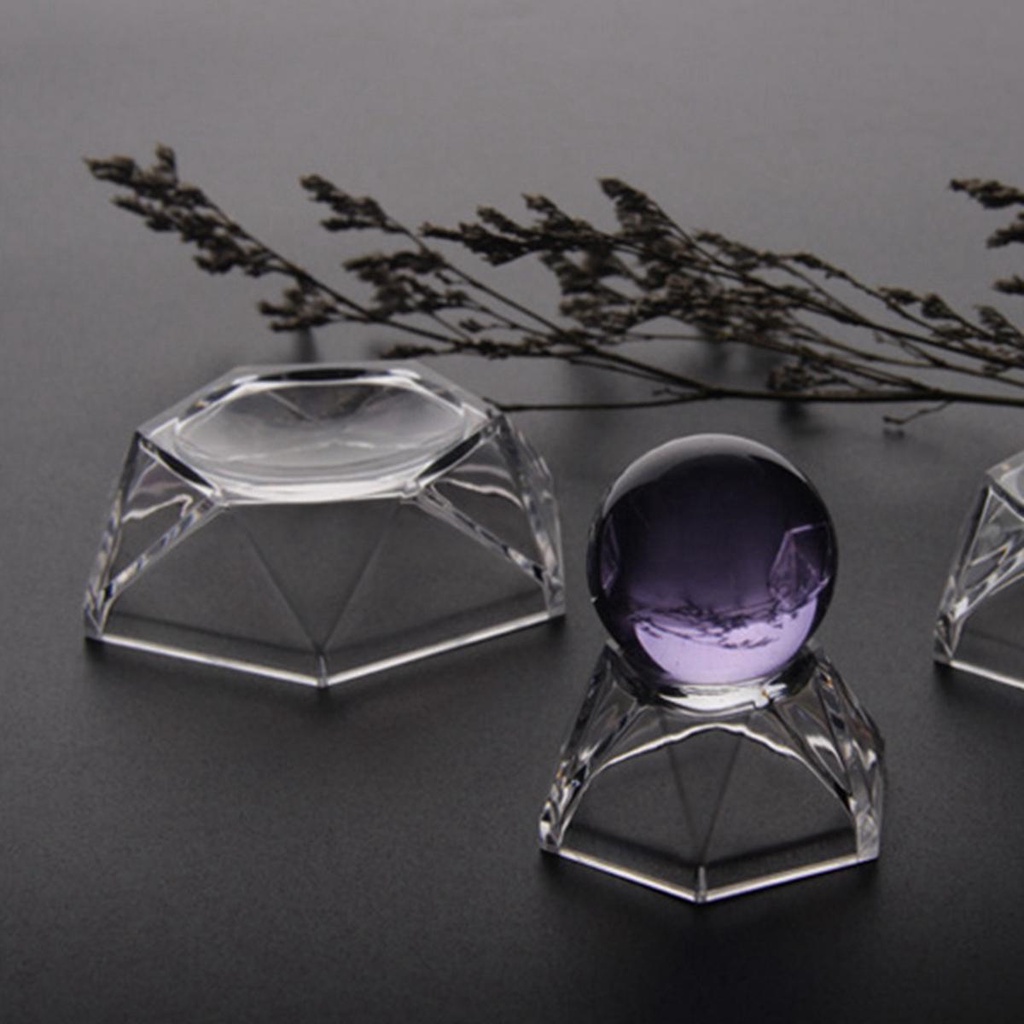 DARON Giá Đỡ Quả Cầu Pha Lê Bằng Acrylic Trang Trí Bàn Làm Việc