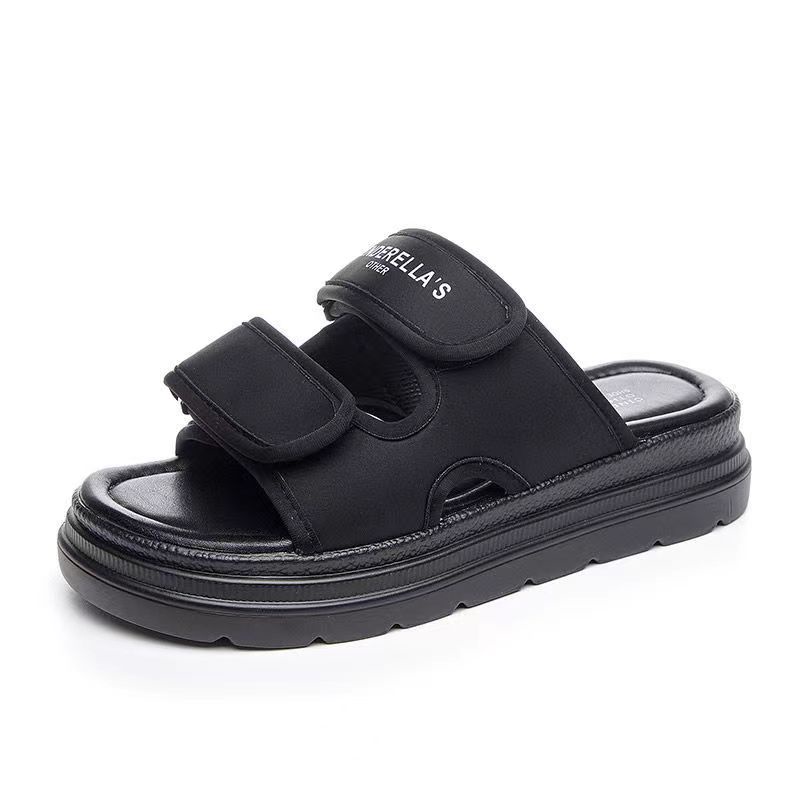 Giày Sandal Đế Dày 5cm Cột Dây Chống Mài Mòn Thoáng Khí Phong Cách Hàn Quốc Thời Trang Mùa Hè 2022 Cho Nữ