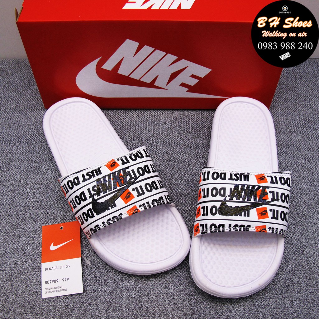 [Hộp Nk] Dép Nk Nike quai ngang nam nữ đầy đủ tem, mác, lót dày, tem size in nhiệt trong lót, kèm hộp hãng.