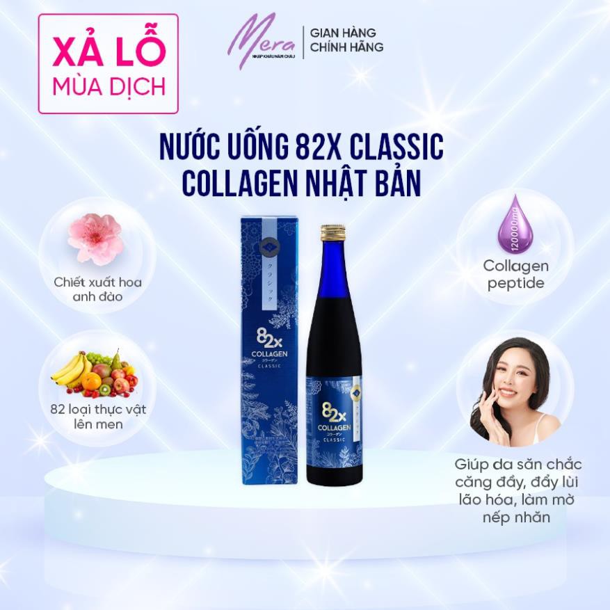 82X COLLAGEN CLASSIC Dạng Nước 120.000mg Collagen Peptide 500ml