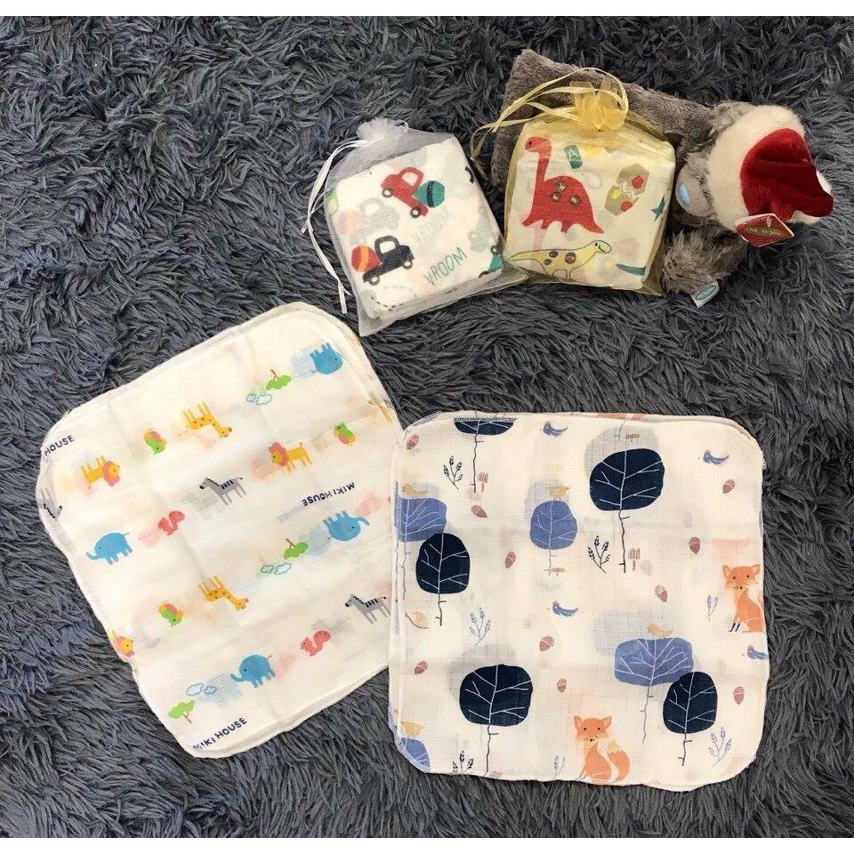 [Haobaby Shop] Khăn sữa Aden Anais cao cấp set 10 cái cho bé