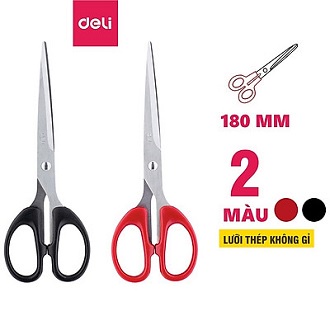 Kéo cắt giấy deli 6009 Đồ cắt giấy Kéo văn phòng