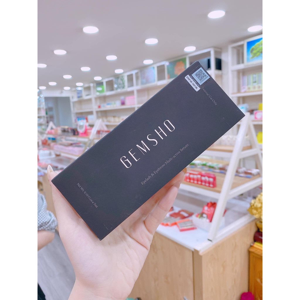 Serum dưỡng mi Gemsho Eyelash & Eyebrow 3ml của Mỹ