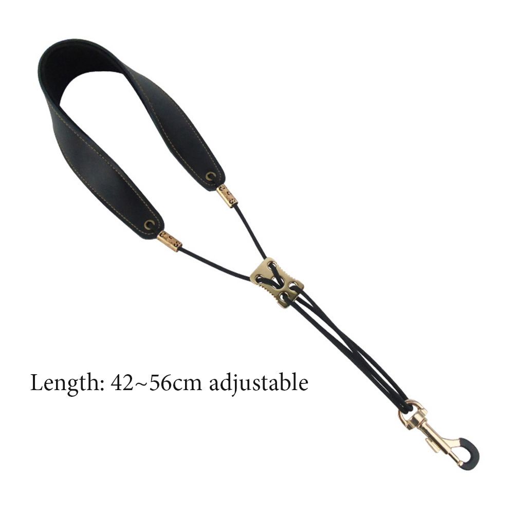 Dây đeo cổ da mềm mại phối móc khóa kim loại cho kèn Saxophone