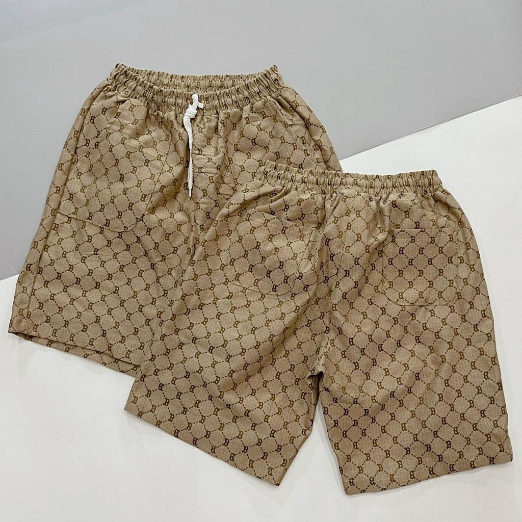 Quần đùi nam vải nỉ dập nổi in hình bắt mắt hot nhất 2023