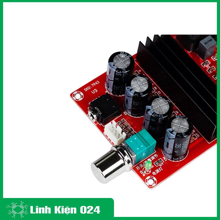 Module khuếch đại âm thanh TPA3116D2 HIFI 2.0 2*100W 12-24VDC 4-8 Ohms