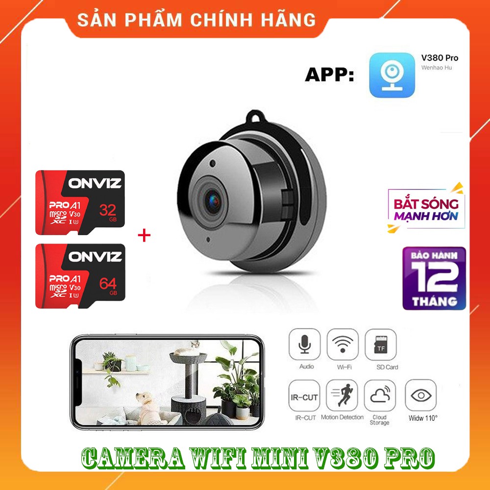 [SALE 50%] Camera giám sát không dây V380 pro - Đêm có hồng ngoại