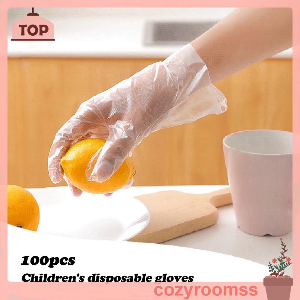 Set 100 Găng Tay Nylon Trong Suốt Dùng Một Lần Tiện Dụng