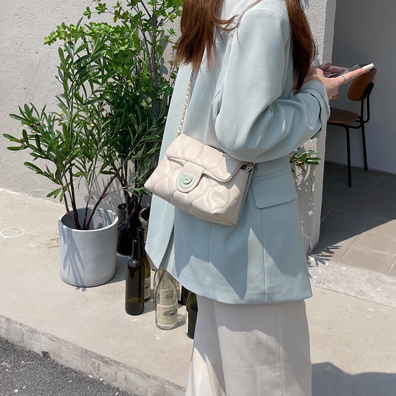 Túi đeo vai IELGY họa tiết hình thoi thời trang cho nữ