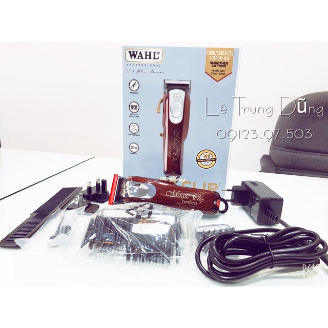 Tông đơ wahl magic clip cordless (8 cữ gá thép )