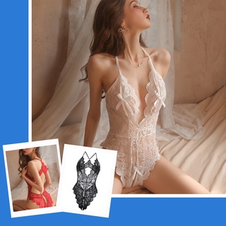 Bodysuit ren hoa xuyên thấu cổ v sâu khoét lưng gợi cảm BT6221