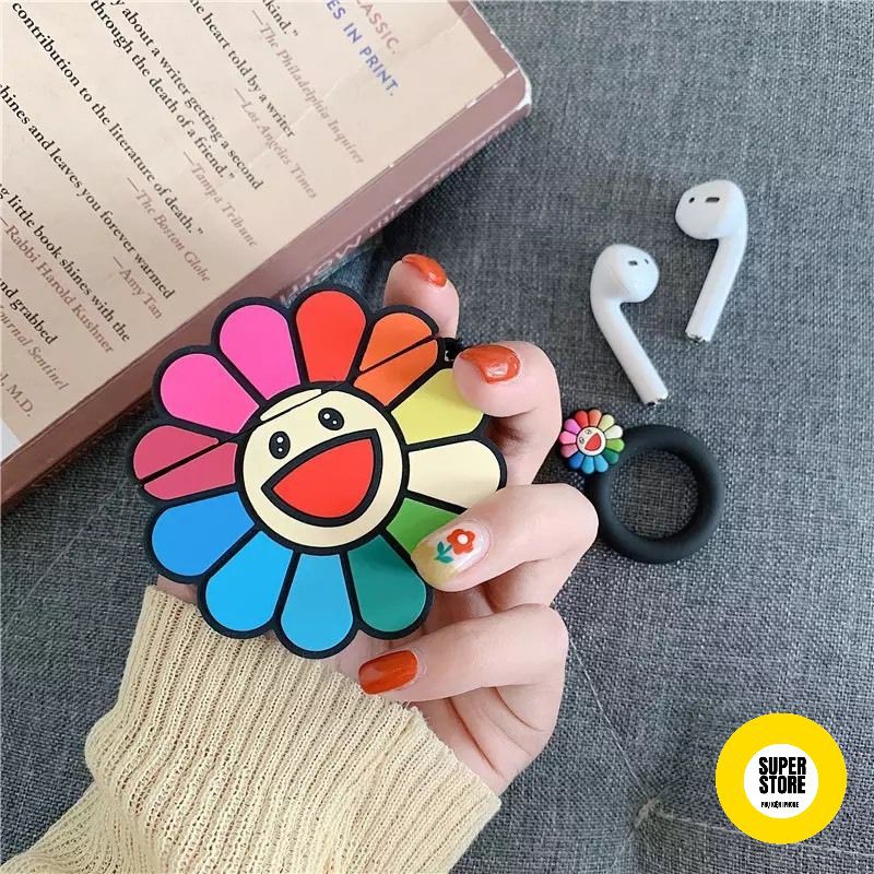 Case Vỏ Bao Airpods Đựng Tai Nghe Airpod 1 2 Pro Bông Hoa Siêu Dễ Thương