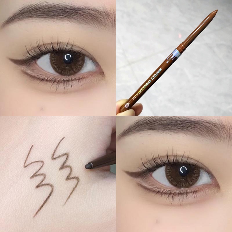 Bút Kẻ Mắt Màu Lì Chống Nước Không Nở Mau Khô Lâu Trôi