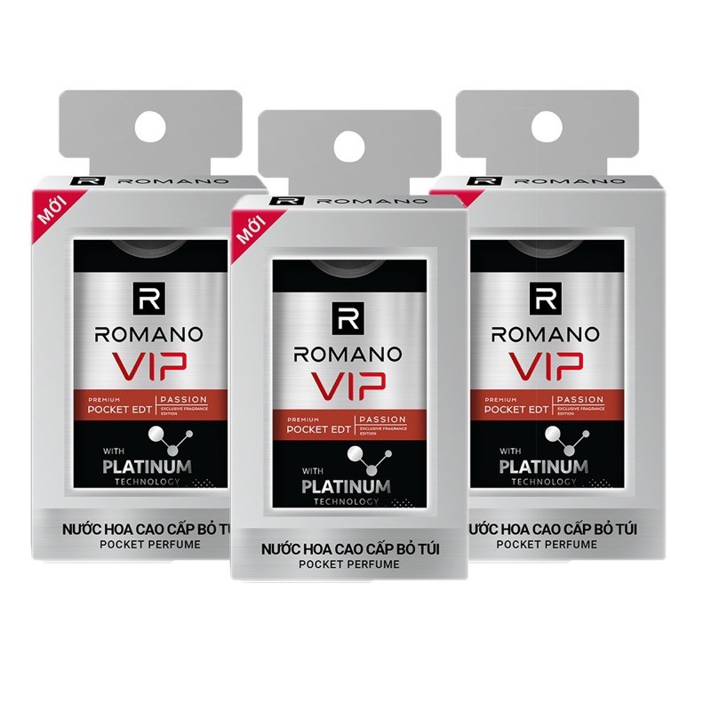 Nước hoa bỏ túi Romano Vip 18ml