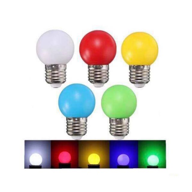 Bóng led trang trí  mầu 1w(đui E27)