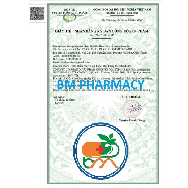 Viên uống Đại tràng MEDSTAND, giảm co thắt đại tràng, đầy bụng, đau quặn bụng, tiêu chảy, phân sống, đi ngoài nhiều lần