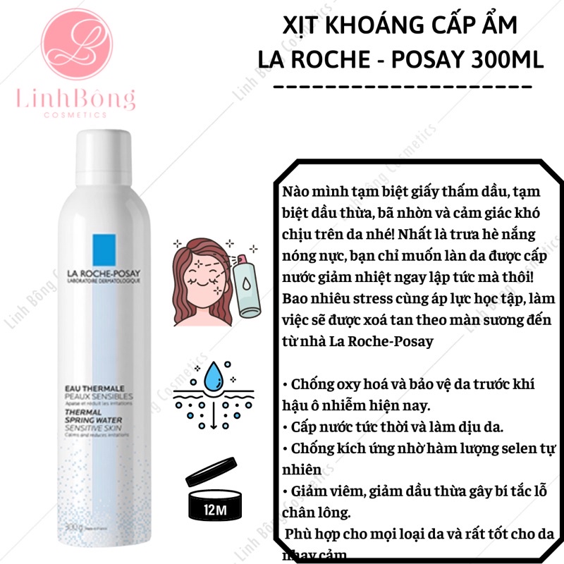 XỊT KHOÁNG LA ROCHE -POSAY EAU THERMALE