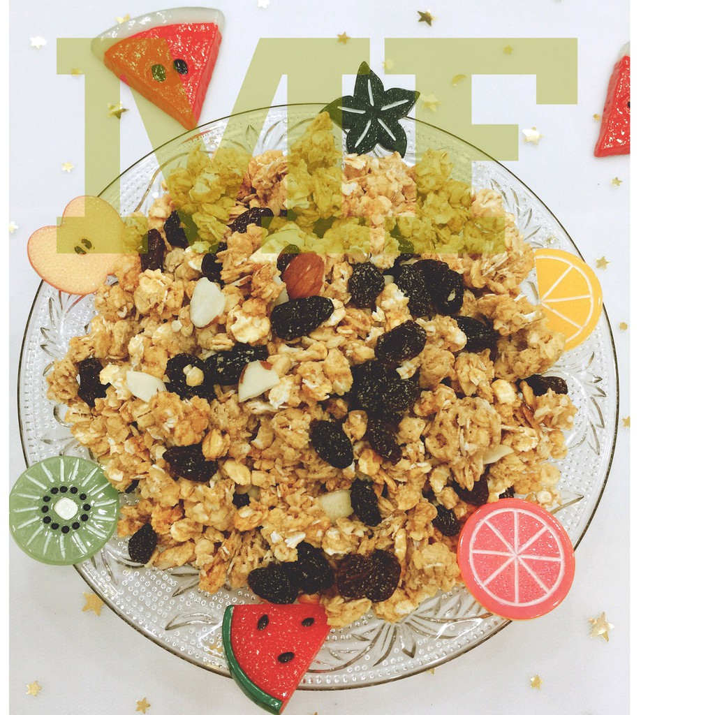 {NHẬP KHẨU} YẾN MẠCH GRANOLA KẾT HỢP MẬT ONG, NHO KHÔ MỸ VÀ HẠNH NHÂN DÀNH - GIẢM CÂN, MÙI VỊ THƠM NGON-ĂN LIỀN.