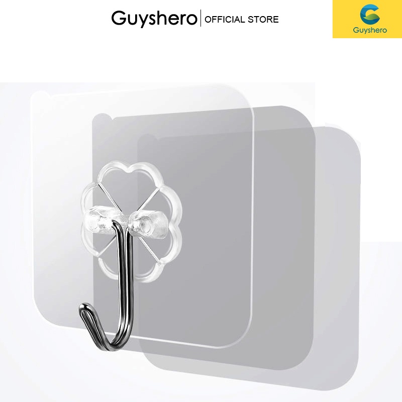 Móc treo đồ gia đình GUYSHERO dán tường siêu dính tiện lợi