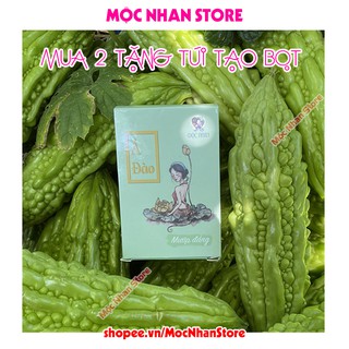 XÀ BÔNG MƯỚP ĐẮNG 🌺MỘC NHAN NATURAL🌺 Xà bông nghệ loại bỏ thâm, giảm mụn, trắng da - Xà bông handmade.