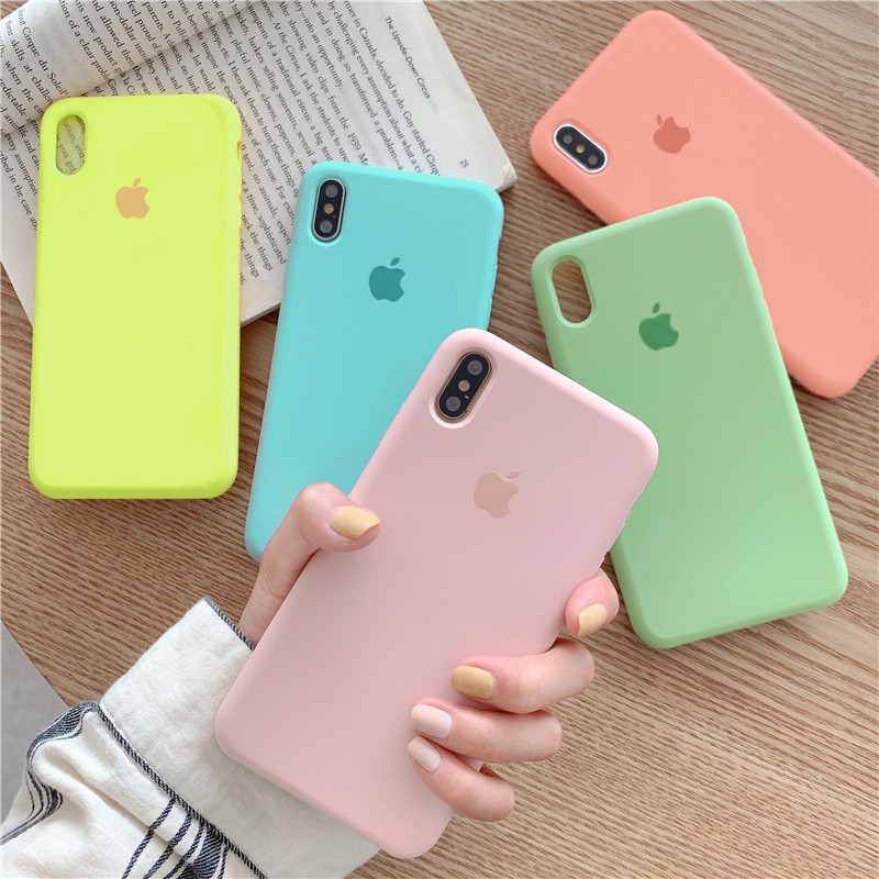 Ốp lưng iphone CHỐNG BẨN LOGO TÁO FULL VIỀN 5/5s/6/6plus/6s/6splus/7/7plus/8/8plus/x/xr/xs/11/12/pro/max/plus/promax