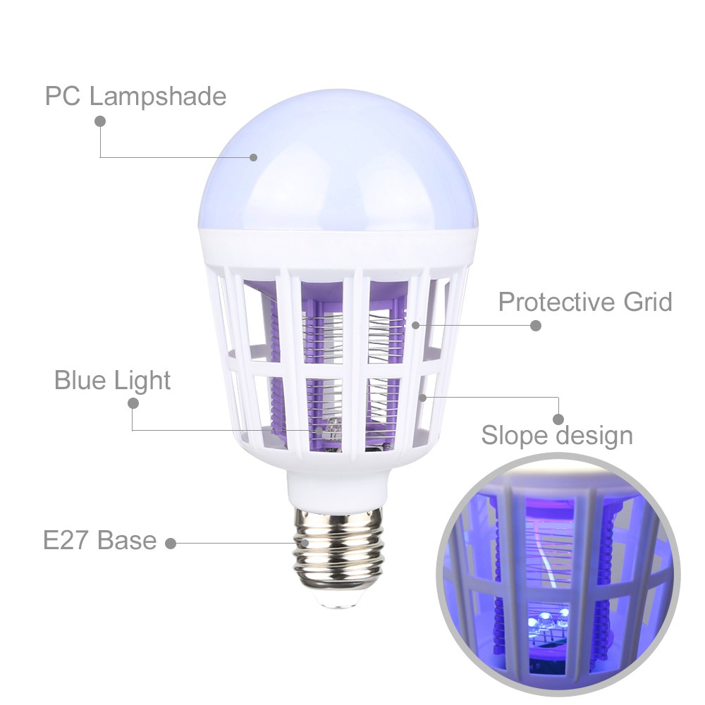 Đèn LED AC220V Diệt Muỗi/Côn Trùng Tiện Dụng Cho Gia Đình