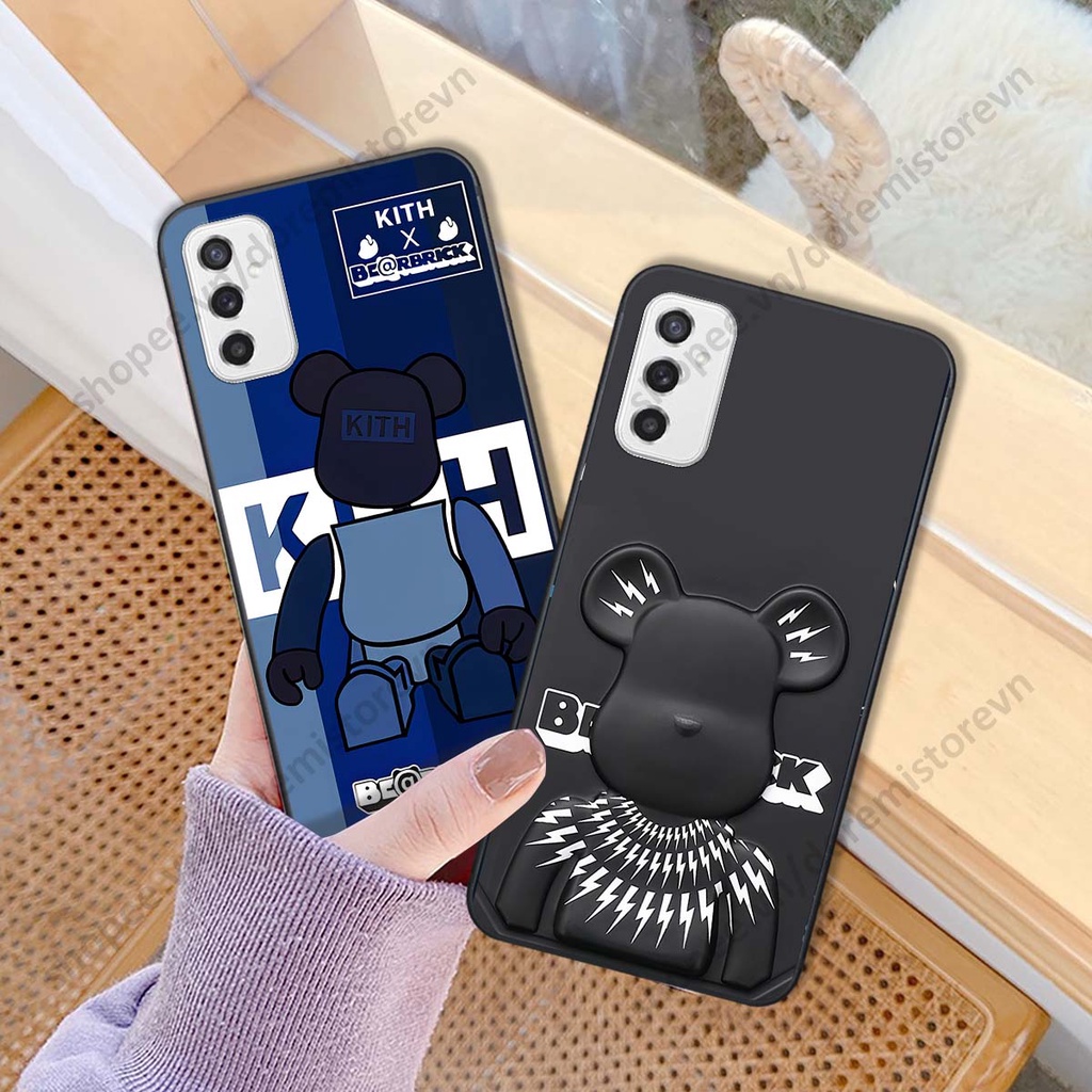 Ốp lưng Samsung M52 5G hình kaws, kith, bear brick nổi 3D phong cách độc đáo