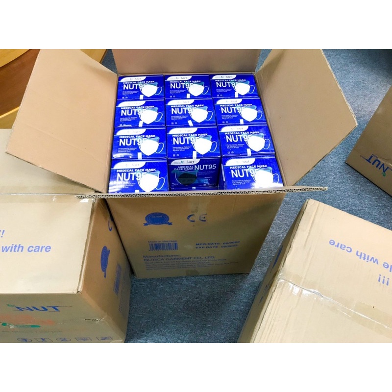 Thùng1000 khẩu  trang chống dịch 5 lớp - Khẩu trang cao cấp Nut95 1000 cái