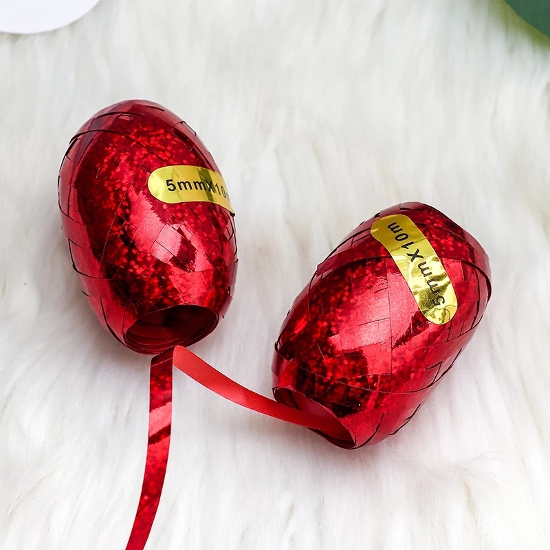 Set 6 Cuộn Ruy Băng 5mm * 10m Trang Trí Bong Bóng