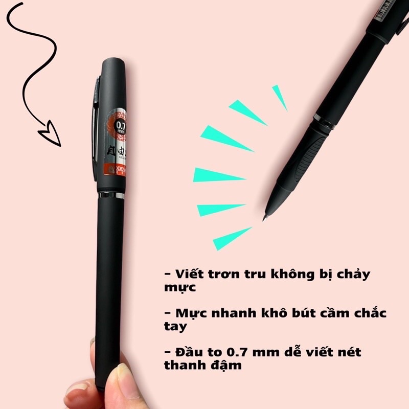 Bút gel ODEMEI 0,7mm Luyện Viết chữ Trung, nhật, hàn