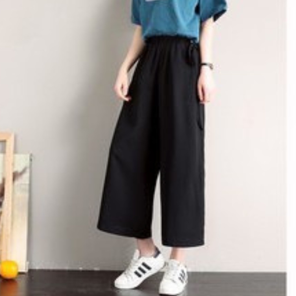 Quần Đũi Ống Rộng Bigsize Dáng Suông Lỡ Cạp Chun Bảo Linh