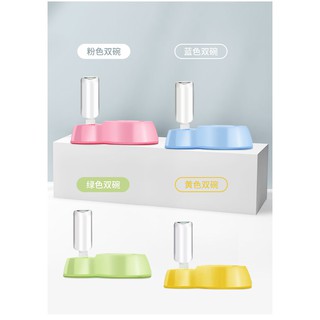 bộ chén ăn kèm chén bình nước cho chó mèo - T3 PETS SHOP