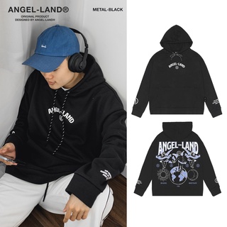 Áo khoác hoodie angel-land earth sun & moon chính hãng nỉ bông sm - ảnh sản phẩm 6