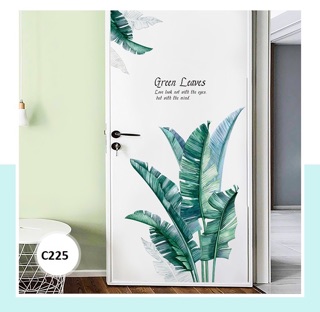 Decal chùm lá vẽ phong cách mới