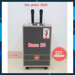 Loa kéo karaoke JBZ bass 30 mini thùng gỗ trắng siêu sang .
