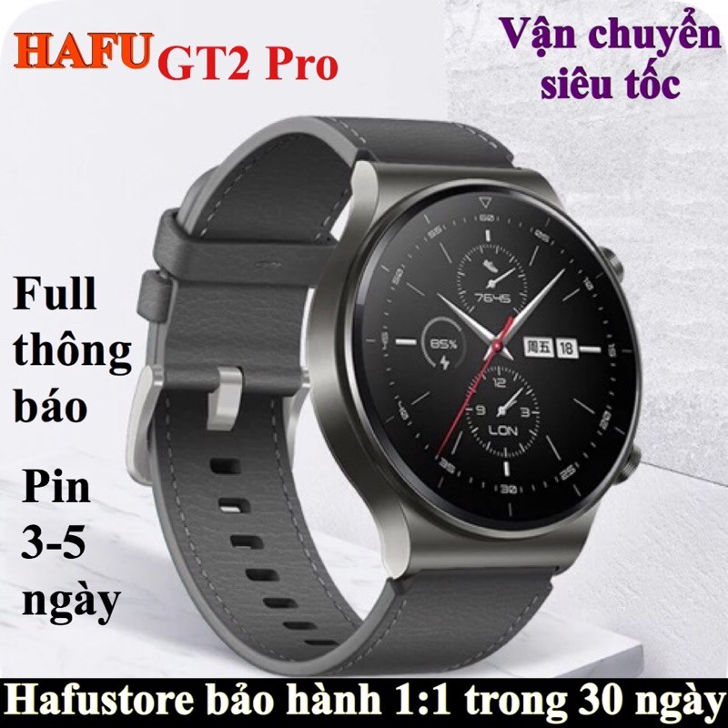 Đồng hồ thông minh HAFU GT2 Pro smartwatch E13 theo dõi nhịp tim lịch lãm sang trọng