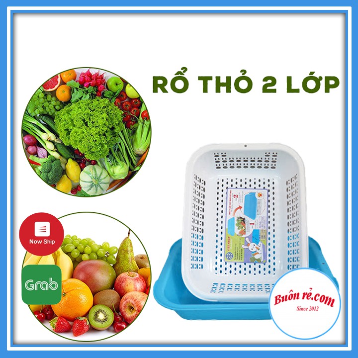 Rổ thỏ 2 lớp Việt Nhật tiện lợi ( MS: 3266) – Buôn rẻ 01392