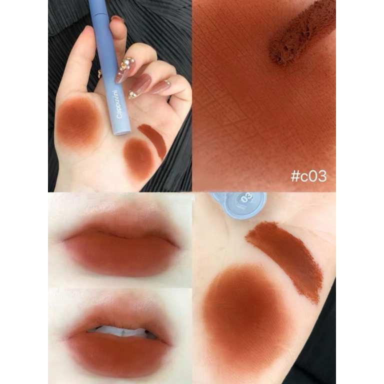 [Hàng mới về] Son môi Cappuvini chống khô môi lên màu xinh xắn lâu trôi | BigBuy360 - bigbuy360.vn