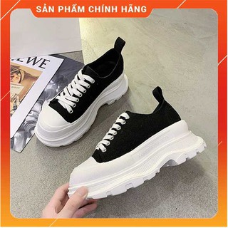 Giày Thể Thao MC Queen Độn Đế Nâng Chiều Cao Dây Lụa Cao Cấp Full Box Full Bill