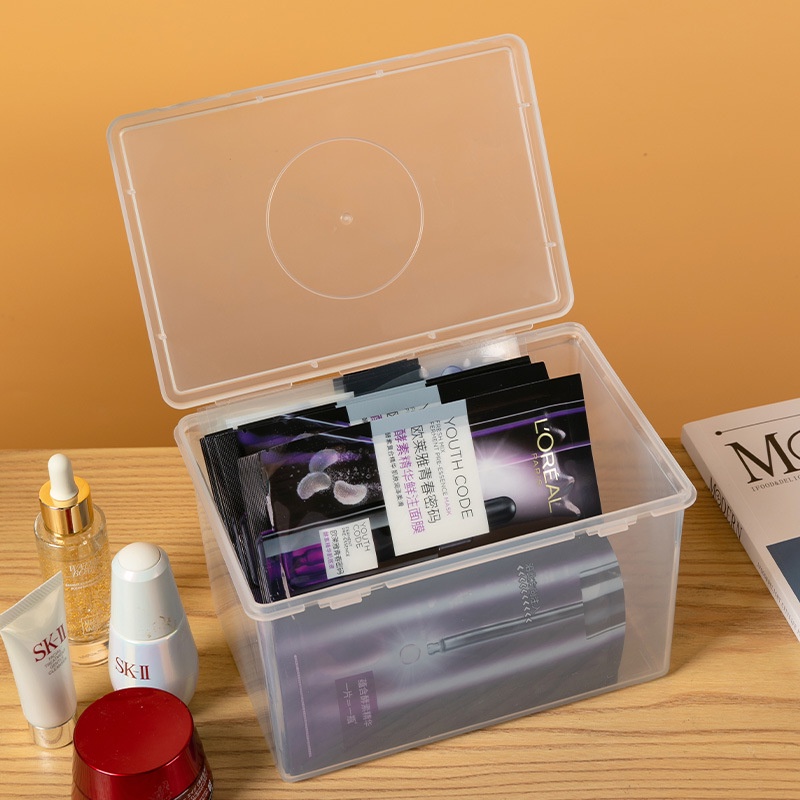 Hộp TAILI bằng nhựa trong suốt có nắp đậy đựng khẩu trang dùng một lần tiện lợi